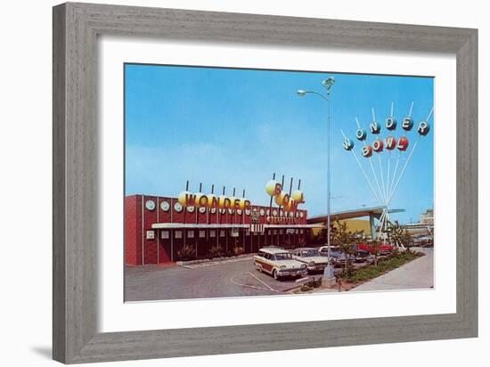 Wonder Bowl Bowling Alley-null-Framed Art Print