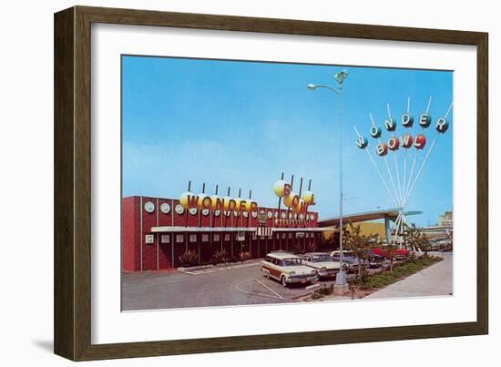 Wonder Bowl Bowling Alley-null-Framed Art Print