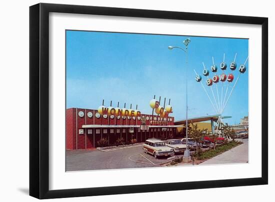 Wonder Bowl Bowling Alley-null-Framed Art Print