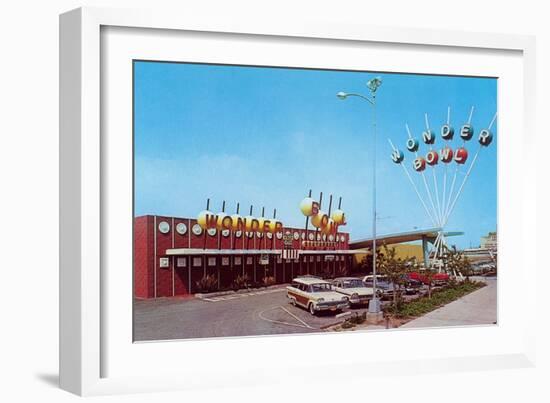 Wonder Bowl Bowling Alley-null-Framed Art Print