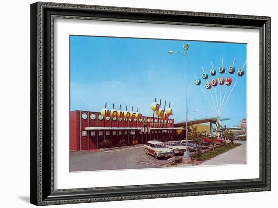 Wonder Bowl Bowling Alley-null-Framed Art Print