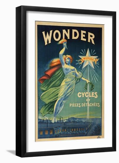 Wonder, Cycles et Pieces Detachees, circa 1910-null-Framed Giclee Print