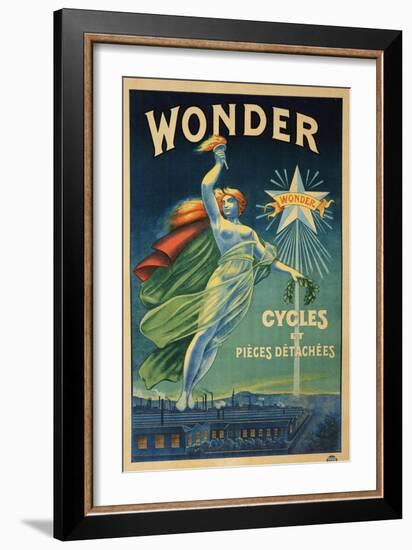 Wonder, Cycles et Pieces Detachees, circa 1910-null-Framed Giclee Print