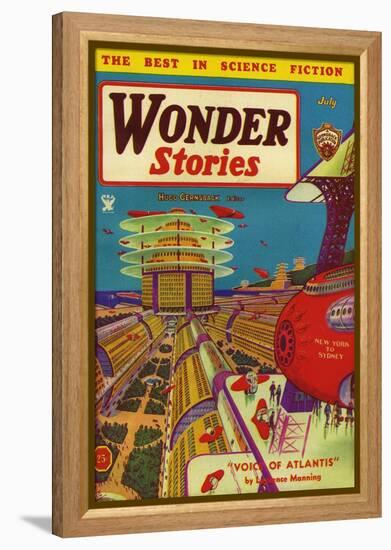 Wonder Stories, 1934, USA-null-Framed Premier Image Canvas