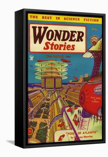 Wonder Stories, 1934, USA-null-Framed Premier Image Canvas