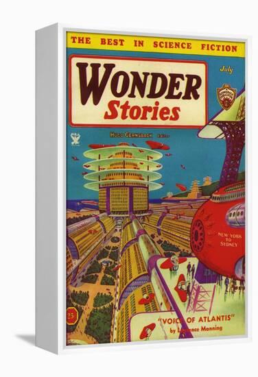 Wonder Stories, 1934, USA-null-Framed Premier Image Canvas