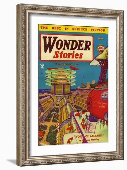 Wonder Stories, 1934, USA-null-Framed Giclee Print