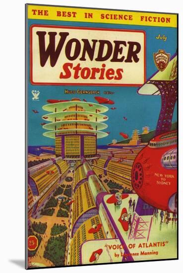 Wonder Stories, 1934, USA-null-Mounted Giclee Print