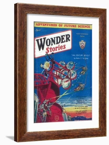 Wonder Stories--Framed Art Print