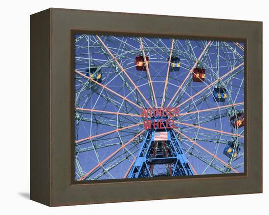 Wonder Wheel, Coney Island, Brooklyn, New York City, United States of America, North America-Wendy Connett-Framed Premier Image Canvas