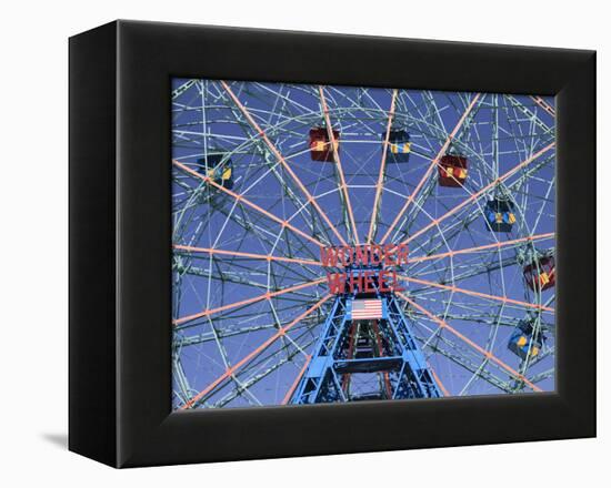 Wonder Wheel, Coney Island, Brooklyn, New York City, United States of America, North America-Wendy Connett-Framed Premier Image Canvas