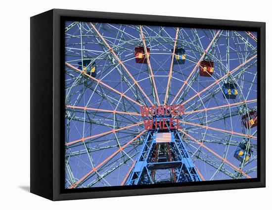 Wonder Wheel, Coney Island, Brooklyn, New York City, United States of America, North America-Wendy Connett-Framed Premier Image Canvas