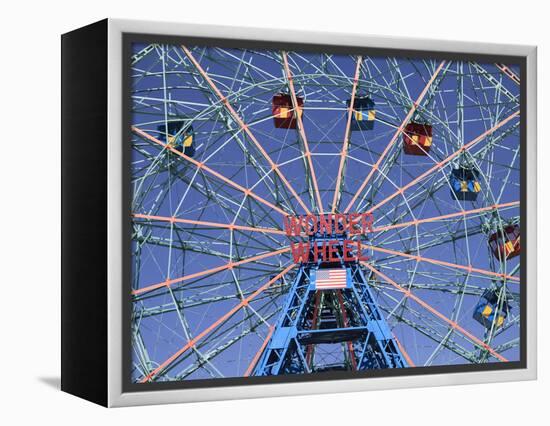 Wonder Wheel, Coney Island, Brooklyn, New York City, United States of America, North America-Wendy Connett-Framed Premier Image Canvas