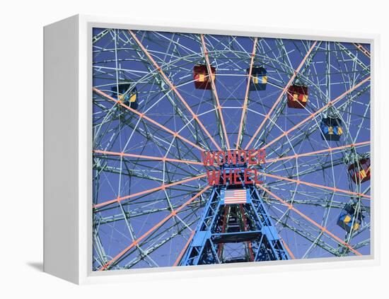 Wonder Wheel, Coney Island, Brooklyn, New York City, United States of America, North America-Wendy Connett-Framed Premier Image Canvas