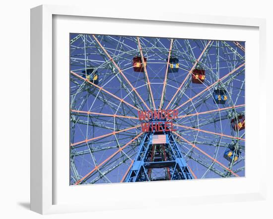 Wonder Wheel, Coney Island, Brooklyn, New York City, United States of America, North America-Wendy Connett-Framed Photographic Print