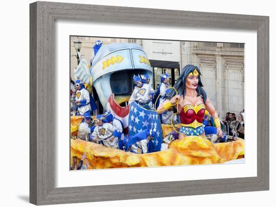 Wonder Woman Float For Mardi Gras-Carol Highsmith-Framed Art Print