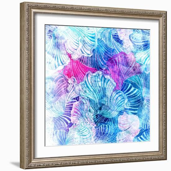 Wonderful Abstract Pattern-Tanor-Framed Art Print