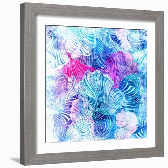 Wonderful Abstract Pattern-Tanor-Framed Art Print