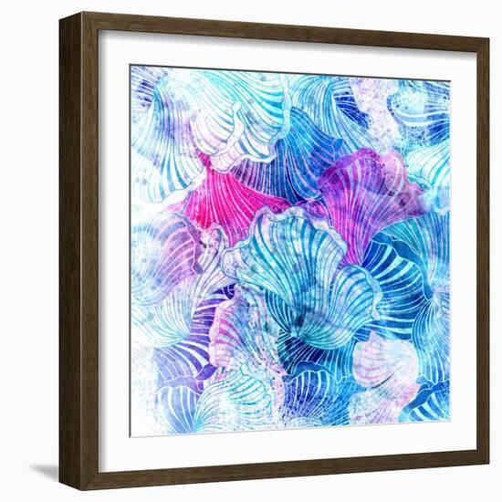 Wonderful Abstract Pattern-Tanor-Framed Art Print