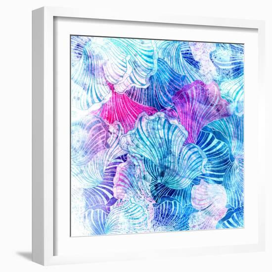 Wonderful Abstract Pattern-Tanor-Framed Art Print