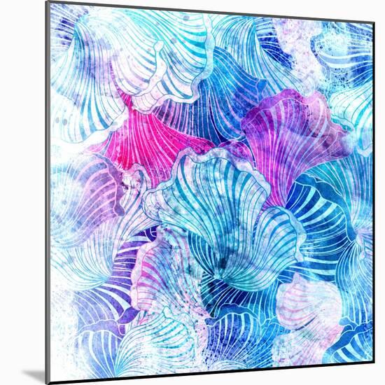 Wonderful Abstract Pattern-Tanor-Mounted Art Print