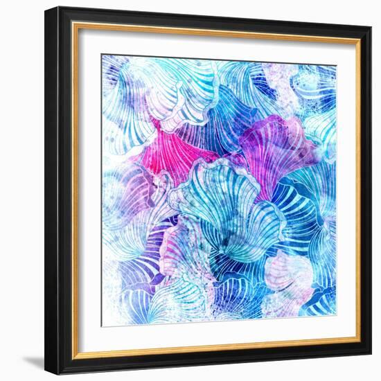 Wonderful Abstract Pattern-Tanor-Framed Art Print