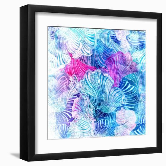 Wonderful Abstract Pattern-Tanor-Framed Art Print