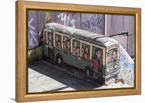 Wonderful Graffiti, Valparaiso, Chile-Peter Groenendijk-Framed Premier Image Canvas