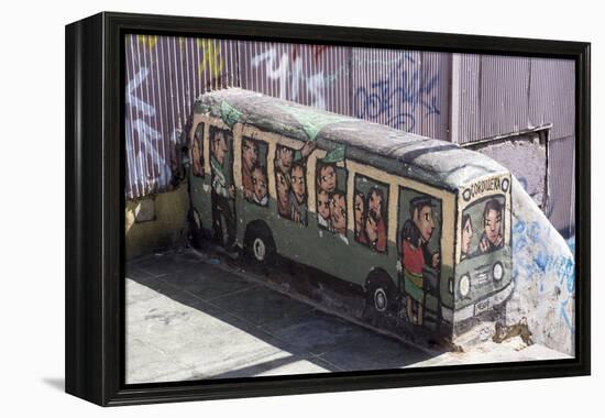 Wonderful Graffiti, Valparaiso, Chile-Peter Groenendijk-Framed Premier Image Canvas