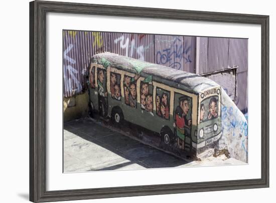 Wonderful Graffiti, Valparaiso, Chile-Peter Groenendijk-Framed Photographic Print