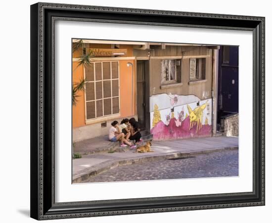 Wonderful Graffiti, Valparaiso, Chile-Peter Groenendijk-Framed Photographic Print