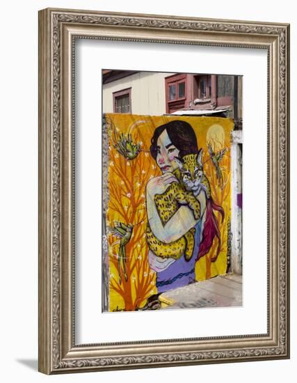 Wonderful Graffiti, Valparaiso, Chile-Peter Groenendijk-Framed Photographic Print