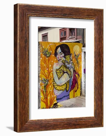 Wonderful Graffiti, Valparaiso, Chile-Peter Groenendijk-Framed Photographic Print