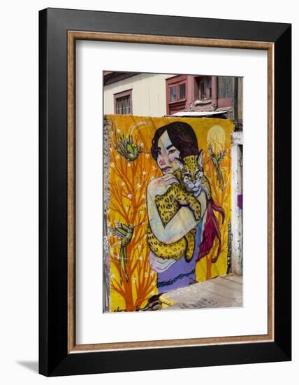 Wonderful Graffiti, Valparaiso, Chile-Peter Groenendijk-Framed Photographic Print