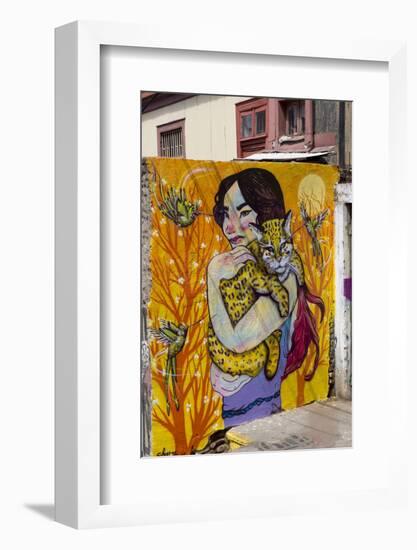 Wonderful Graffiti, Valparaiso, Chile-Peter Groenendijk-Framed Photographic Print