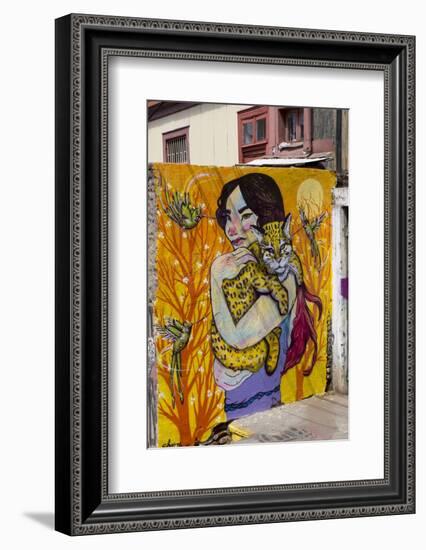 Wonderful Graffiti, Valparaiso, Chile-Peter Groenendijk-Framed Photographic Print