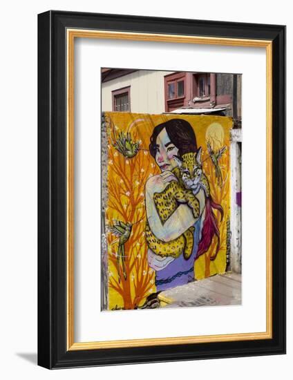 Wonderful Graffiti, Valparaiso, Chile-Peter Groenendijk-Framed Photographic Print