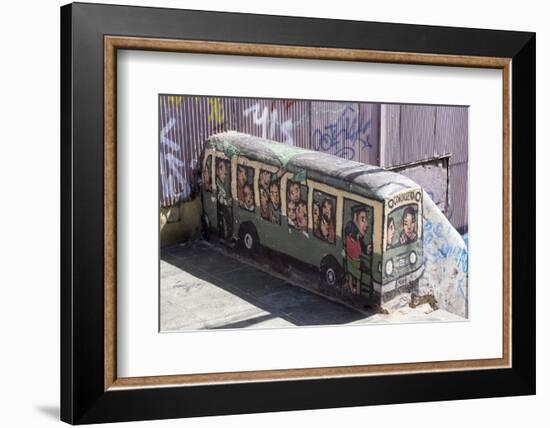 Wonderful Graffiti, Valparaiso, Chile-Peter Groenendijk-Framed Photographic Print