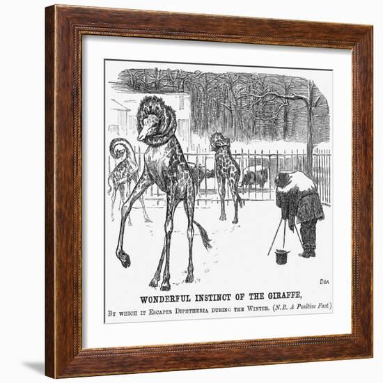 Wonderful Instinct of the Giraffe, 1865-George Du Maurier-Framed Giclee Print