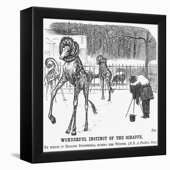 Wonderful Instinct of the Giraffe, 1865-George Du Maurier-Framed Premier Image Canvas