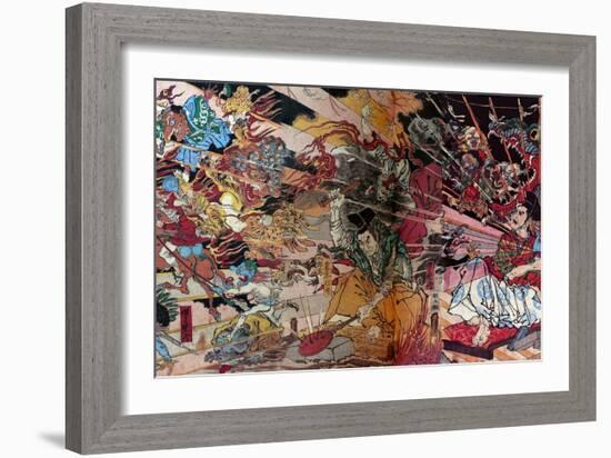 Wonderful Mirror of Japanese Soul-Kyosai Kawanabe-Framed Giclee Print