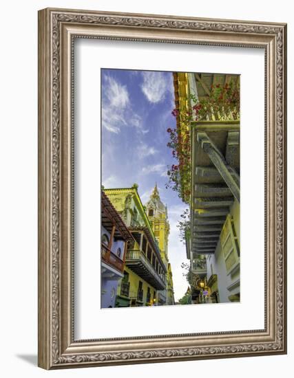 Wonderful Spanish Colonial Architecture, Old City, Cartagena, Colombia-Jerry Ginsberg-Framed Photographic Print