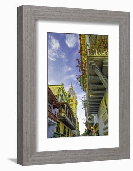 Wonderful Spanish Colonial Architecture, Old City, Cartagena, Colombia-Jerry Ginsberg-Framed Photographic Print