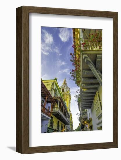 Wonderful Spanish Colonial Architecture, Old City, Cartagena, Colombia-Jerry Ginsberg-Framed Photographic Print