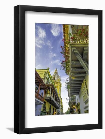 Wonderful Spanish Colonial Architecture, Old City, Cartagena, Colombia-Jerry Ginsberg-Framed Photographic Print