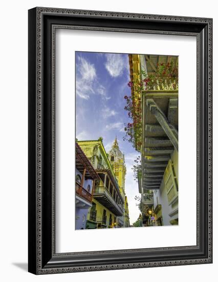 Wonderful Spanish Colonial Architecture, Old City, Cartagena, Colombia-Jerry Ginsberg-Framed Photographic Print