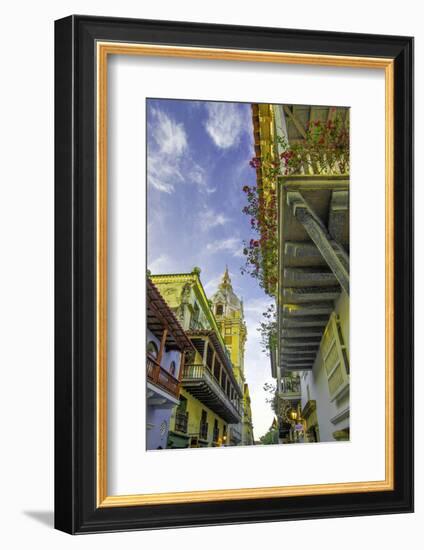 Wonderful Spanish Colonial Architecture, Old City, Cartagena, Colombia-Jerry Ginsberg-Framed Photographic Print