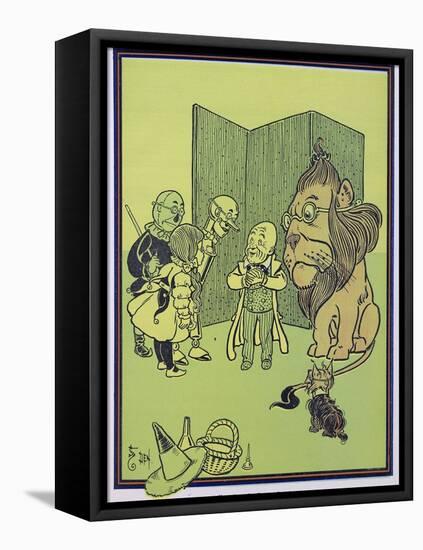 "Wonderful Wizard of Oz" Characters, Dorothy Discovers the Wizard Is a Fraud-null-Framed Stretched Canvas