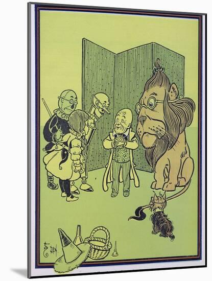 "Wonderful Wizard of Oz" Characters, Dorothy Discovers the Wizard Is a Fraud-null-Mounted Art Print
