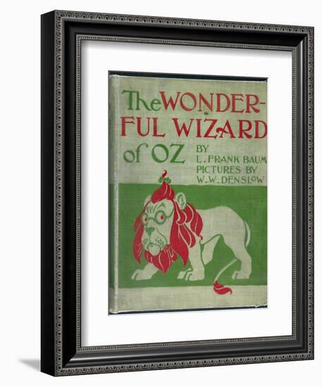 "Wonderful Wizard of Oz," First Edition Book Cover, Written by Frank Lyman Baum in 1900-null-Framed Premium Giclee Print